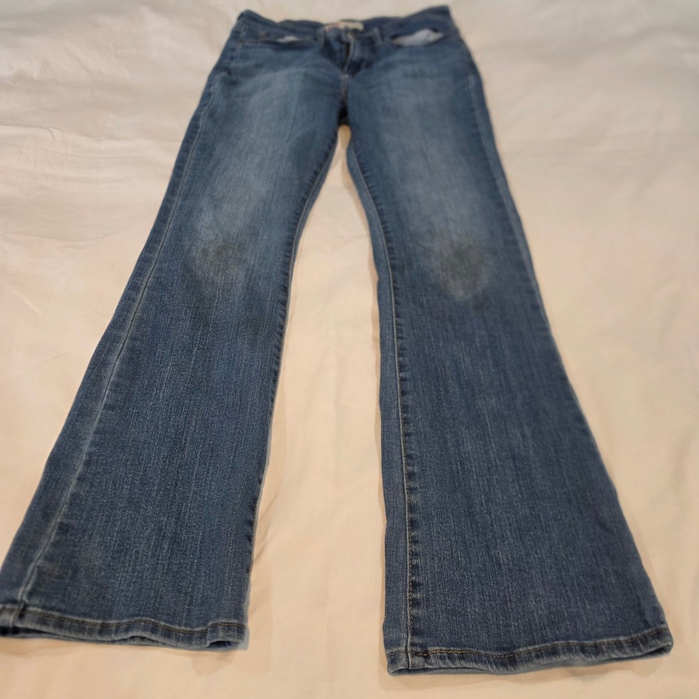 Signature Levi Strauss Bootcut Jeans Womens 4 W27 Blue Excellent Mid-Rise 94364